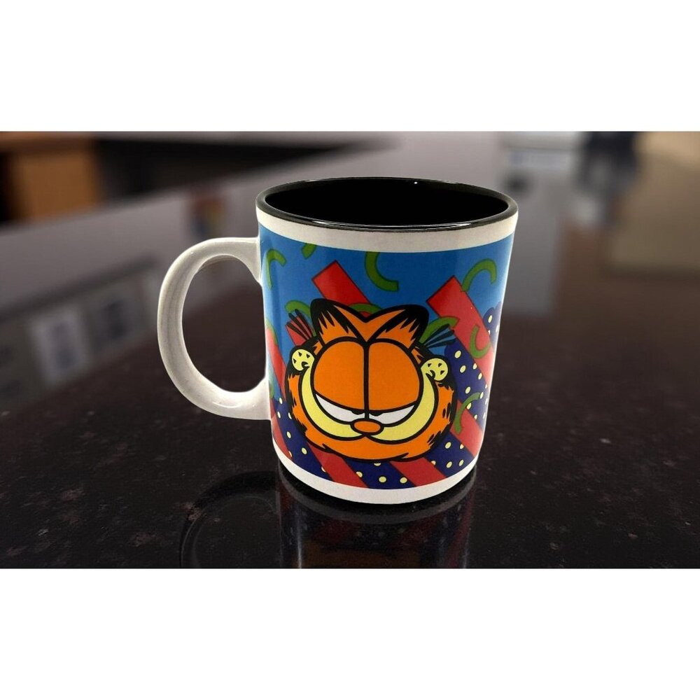 vintage cti accents & designs stoneware garfield coffee mug. - Picture 2 of 7